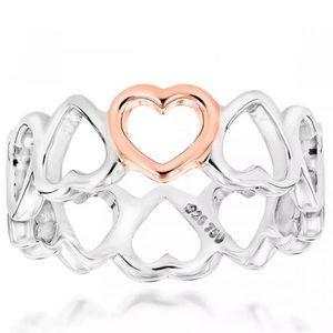 Authentic Tiffany & Co. Crown of Hearts Ring, Never Worn No defects Ft Rose Gold